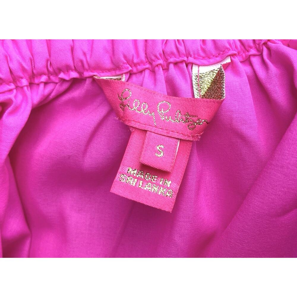 Lilly Pulitzer NWT Beatrix Top Plumeria Pink Size S Off Shoulder or On 008738 - Picture 4 of 9